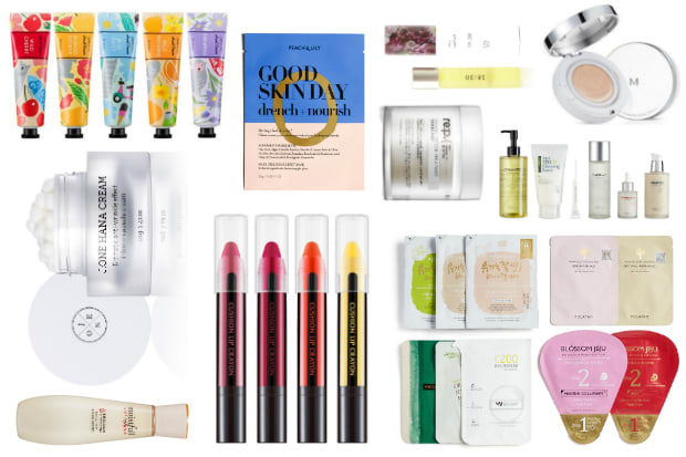 A selection of this year's best K-beauty gifts. Photos: Courtesy of Soko Glam, Glow Recipe and Peach & Lily