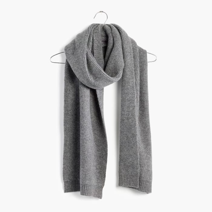 Madewell ribbed scarf, $38.15 with code FORYOU, available at Madewell.