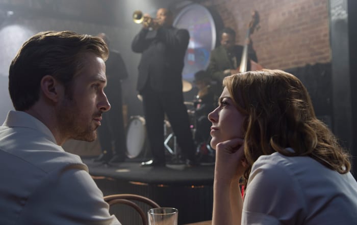 Same. Sebastian (Ryan Gosling) and Mia (Emma Stone) in 'La La Land. Photo: Dale Robinette/Summit Entertainment