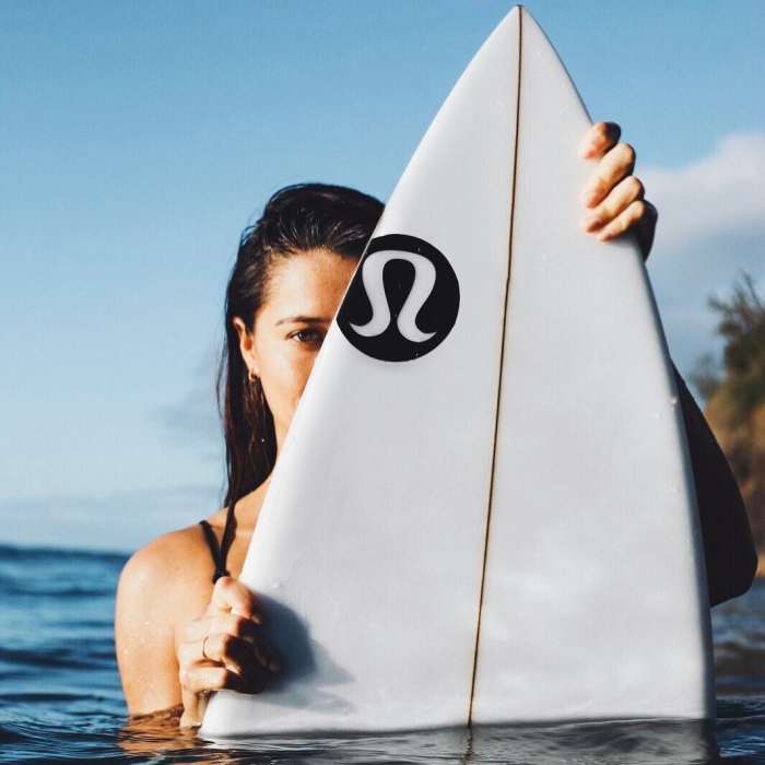 LuLulemon Elite Ambassador and professional surfer Malia Manuel. Photo: @maliamanual/Instagram