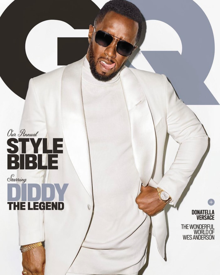 Diddy on the April cover of "GQ." Photo: @gq/Instagram