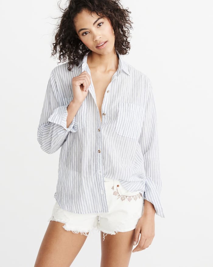 Boyfriend Shirt, $58, available at Abercrombie & Fitch.