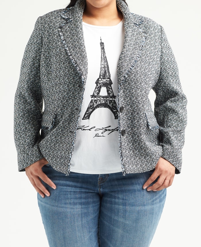 A look from Karl Lagerfeld Paris for Stitch Fix. Photo: Courtesy of Karl Lagerfeld Paris for Stitch Fix