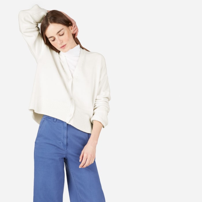 Soft Cotton Square Cardigan, $88, available at Everlane.