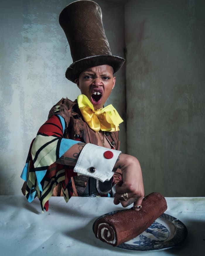 Slick Woods in the 2018 Pirelli Calendar. Photo: Tim Walker via Instagram
