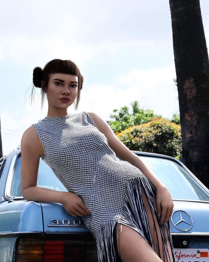 Miquela Sousa in Proenza Schouler. Photo: @lilmiquela/Instagram