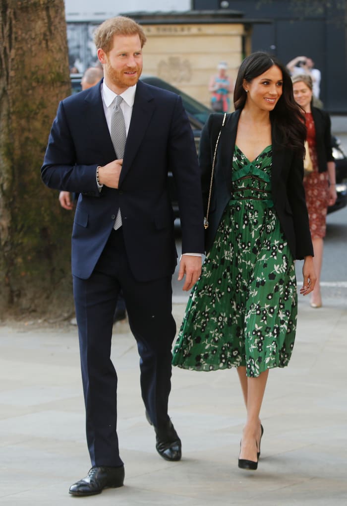 Prince Harry and Meghan Markle attend the Invictus Games Reception in London. Photo: Alastair Grant/Getty Images