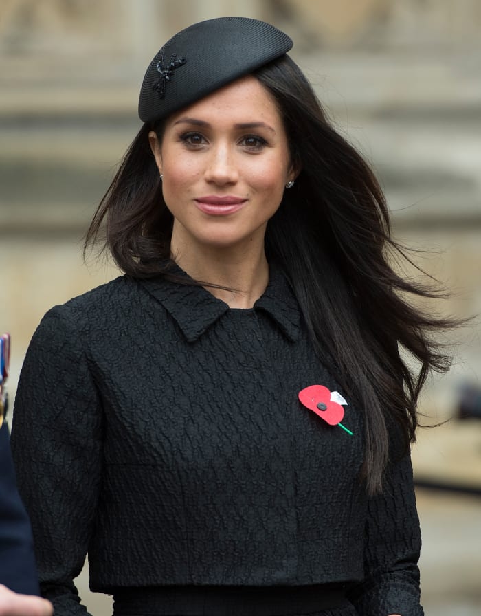 Meghan Markle at an Anzac Day service at Westminster Abbey. Photo: Eddie Mulholland - WPA Pool/Getty Images