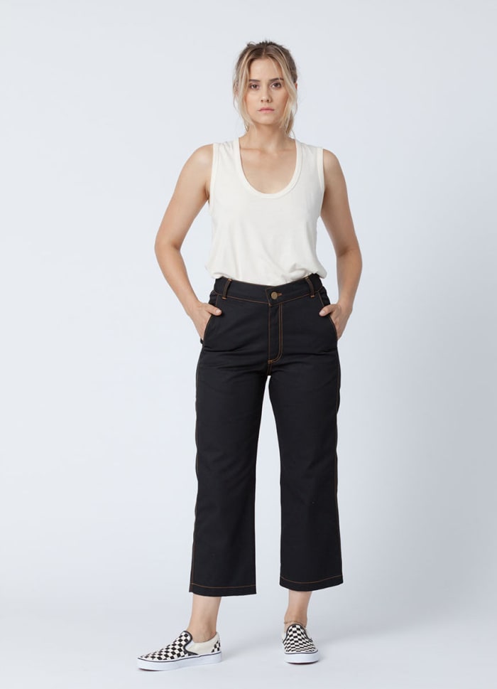 Black Eco Twill Work Pants, $95, available at Backbeat Rags.