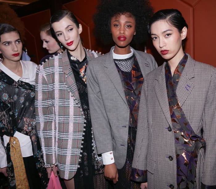 Backstage at Snow Xue Gao's Fall 2018 runway show. Photo: @snowxuegao/Instagram