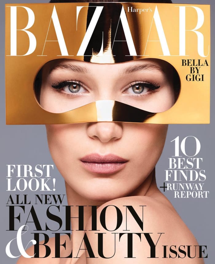 Bella Hadid on the June/July 2018 cover of "Harper's Bazaar. " Photo: Sølve Sundsbø/"Harper's Bazaar"