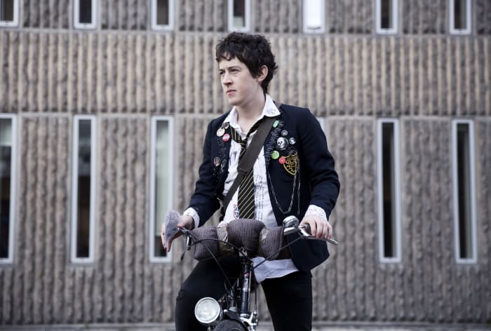 Enn (Alex Sharp) in his probably dress code-busting school uniform. Photo: Photo: Dean Rogers, courtesy of A24