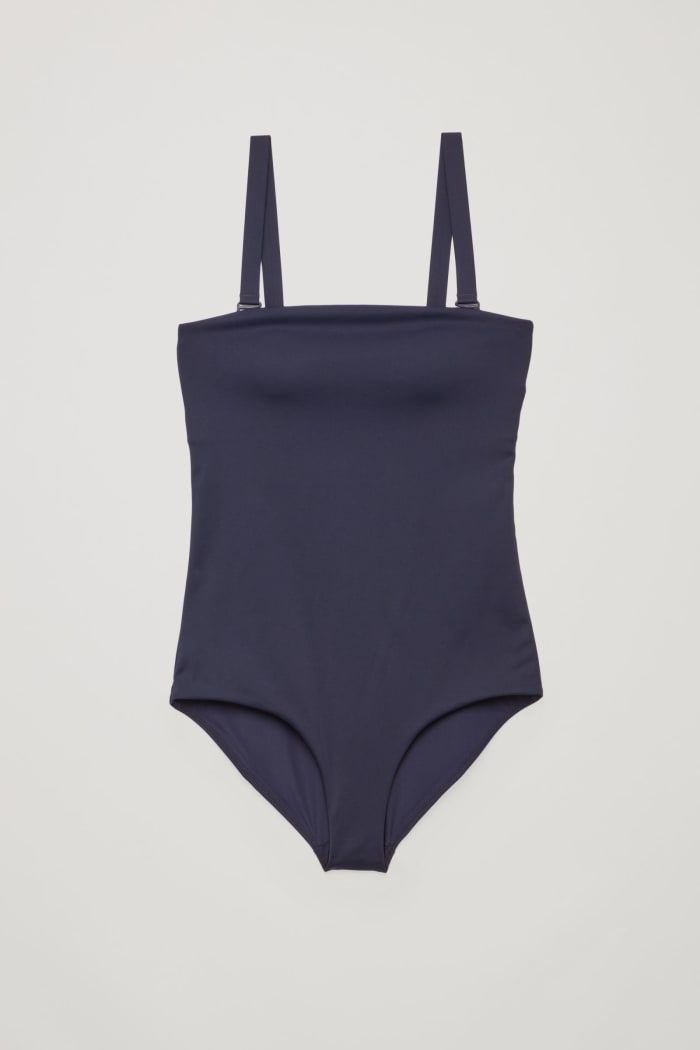 Cos swimsuit with removable straps, $69, available at Cos