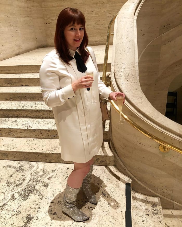 The author in Kate Spade New York. Photo: @eiffeltyler/Instagram