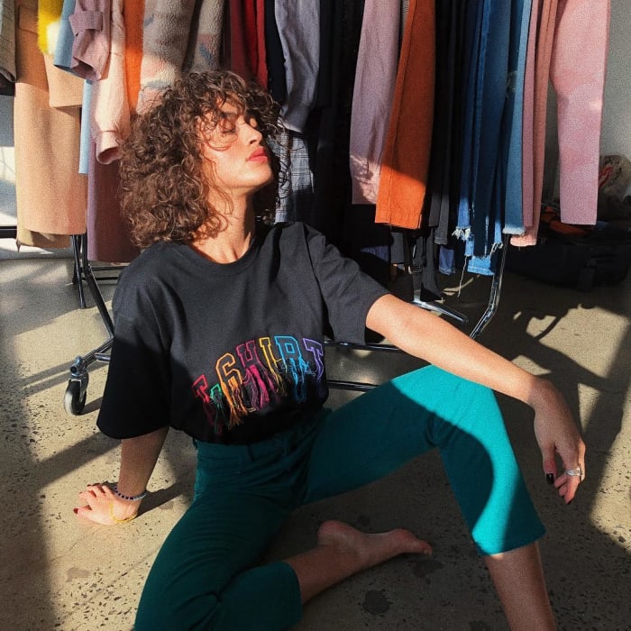 Alanna Arrington in a Doublet look. Photo: @_doublet_/Instagram