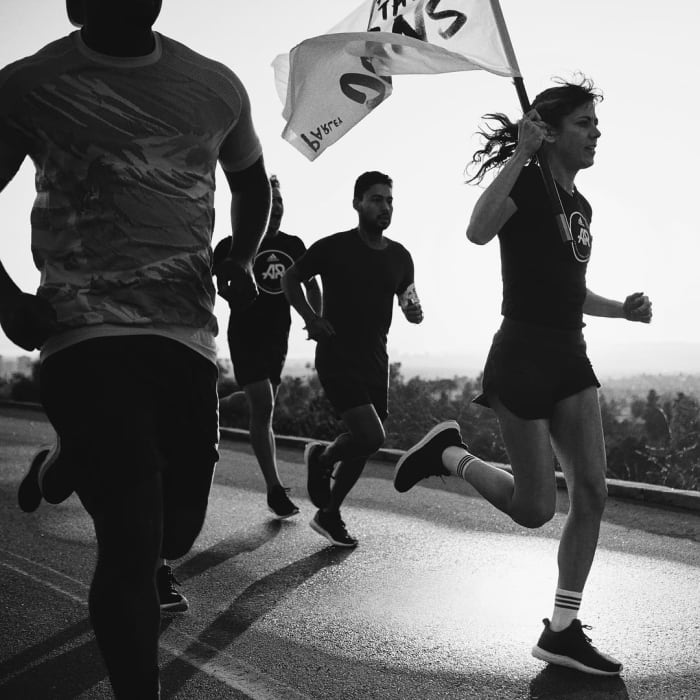 Adidas' Run for the Oceans raises money and awareness for Parley's initiatives. Photo: @parley.tv/Instagram