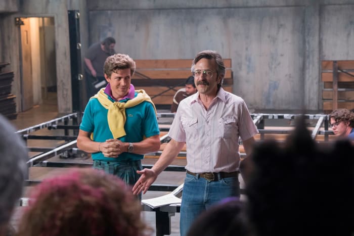 Bash (Chris Lowell), his hair and Sam (Marc Maron wearing the same jeans and boots as in season one). Photo: Erica Parise/Netflix