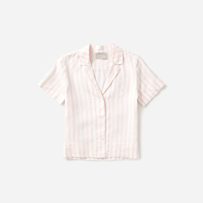 Everlane linen notch short-sleeve shirt, $58, available here.
