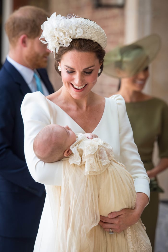 Kate Middleton, Duchess of Cambridge, in Alexander McQueen and a Jane Taylor hat. Photo: Dominic Lipinski - WPA Pool/Getty Images