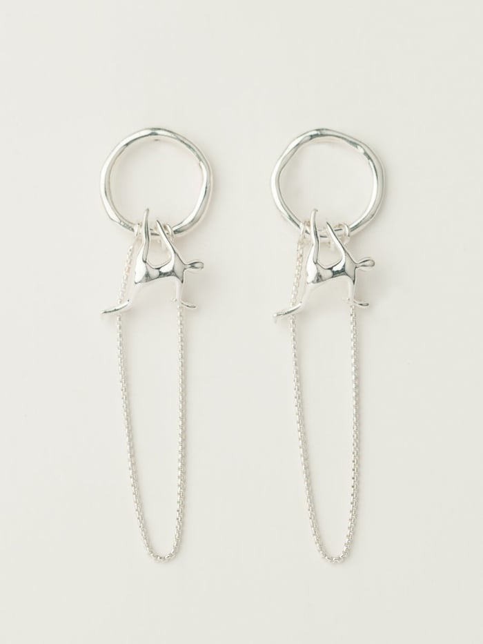 Position V earrings, $172, available here.