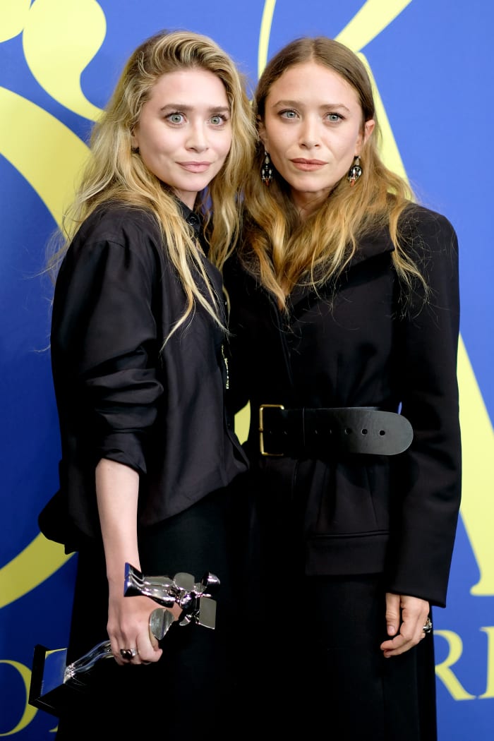 The Row's Ashley and Mary-Kate Olsen at the 2018 CFDA Fashion Awards in New York City. Photo: Dimitrios Kambouris/Getty Images