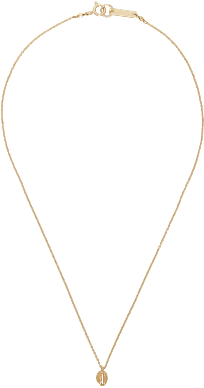 Isabel Marant gold shell necklace, $85, available here.
