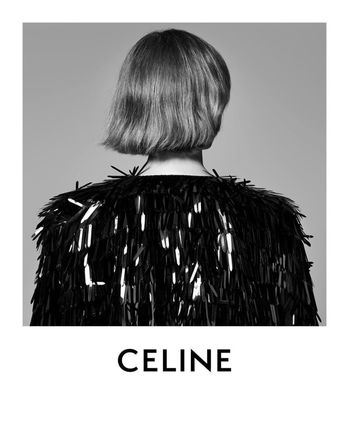 The new Celine logo by Hedi Slimane. Photo: @celine/Instagram