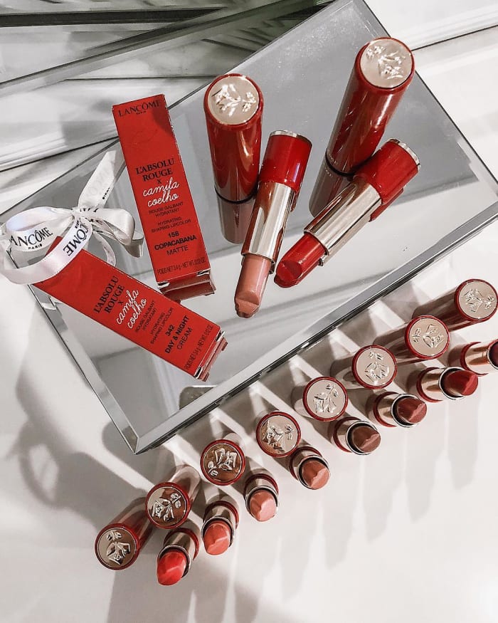 The Camila Coehlo for Lancôme range. Photo: @camilacoelho/Instagram