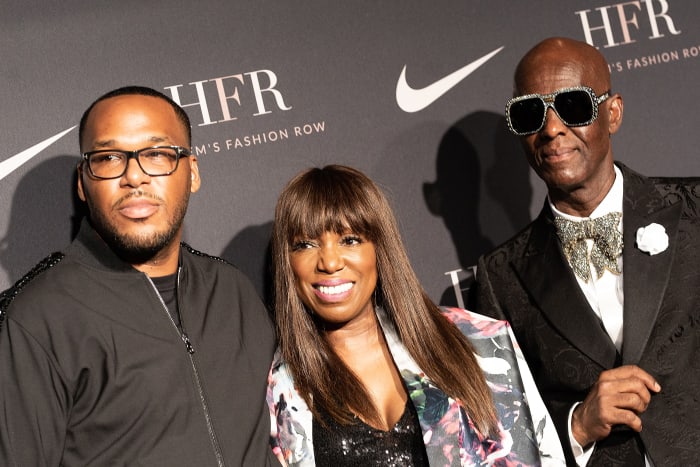 Jason Rembert, Mikki Taylor and Dapper Dan attend Harlem's Fashion Row. Photo: Paul Zimmerman/WireImage