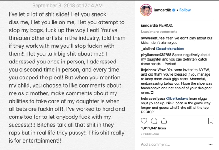Photo: Instagram/@iamcardib