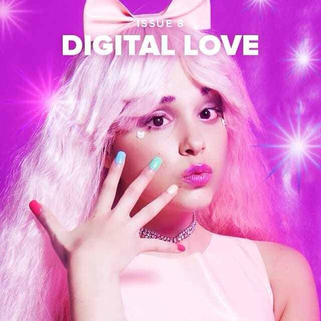 The cover of Superhero Magazine's Issue 8 on digital love. Photo: Anna Fearon/@superheromag/Instagram