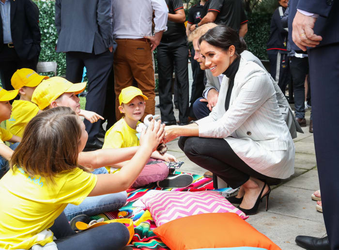 Meghan Markle and Prince Harry at the Invictus Games in Sydney. Photo by Chris Jackson/Getty Images for the Invictus Games Foundation