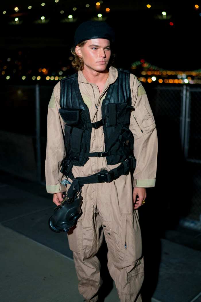 Jordan Barrett at the "V Magazine" Halloween Party in New York City. Photo: Courtesy of BFA