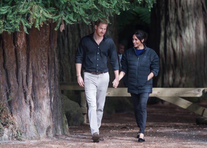 Duke of Sussex Prince Harry and Duchess of Sussex Meghan Markle in Rotorua, New Zealand. Photo: Samir Hussein/WireImage