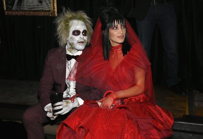 The Weeknd and Bella Hadid at Heidi Klum's 19th Annual Halloween Party on Wednesday in New York City. Photo: Craig Barritt/Getty Images