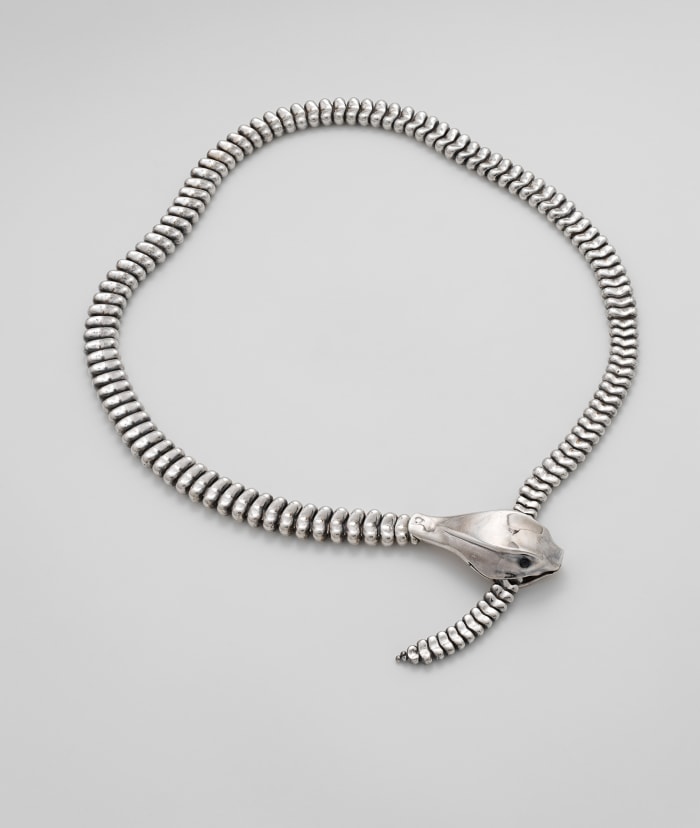 A necklace (or belt) in the shape of a snake, by Elsa Peretti, circa 1973-1974. Photo: Courtesy of the Metropolitan Museum of Art