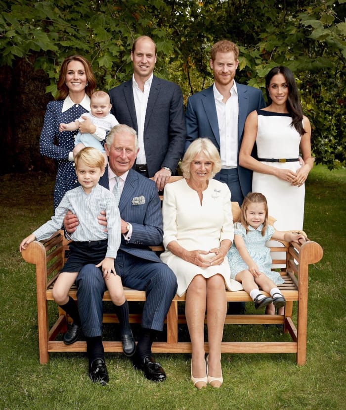 The Royal Family in an official portrait to celebrate Prince Charles's 70th birthday. Photo: Chris Jackson/Courtesy of Kensington Palace/@kensingtonroyal/Instagram