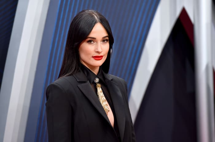 Kacey Musgraves in custom Versace on the 2018 Country Music Awards red carpet in Nashville on Wednesday. Photo: John Shearer/WireImage