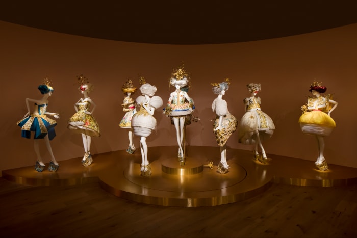 Collection of eight dresses in support of Guo's 2015 collaboration with MAC. Photo: Courtesy of SCAD