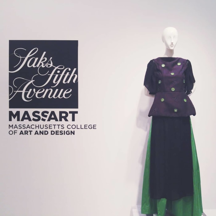 A Saks partnership with MassArt. Photo: @massartboston/Instagram