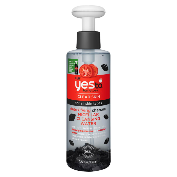 Yes to Tomatoes Detoxifying Charcoal Micellar Cleansing Water, $8.99, available at Target.