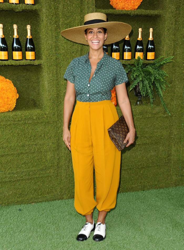 Tracee Ellis Ross at the Veuve Clicquot Polo Classic in Los Angeles. Photo: Jason LaVeris/Getty Images