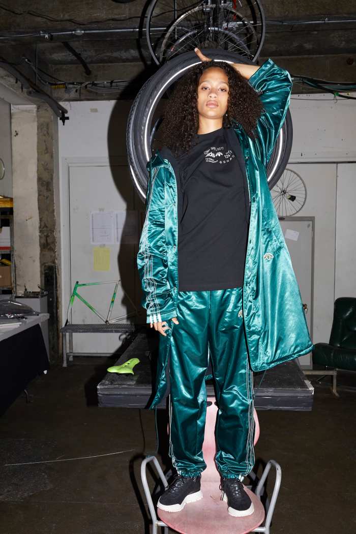 Selena Forrest for Adidas Originals by Alexander Wang. Photo: Juergen Teller