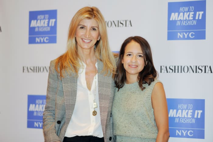 Sarah Rutson and West Coast Editor Dhani Mau at FashionistaCon 2017. Photo: Ashley Jahncke/Fashionista