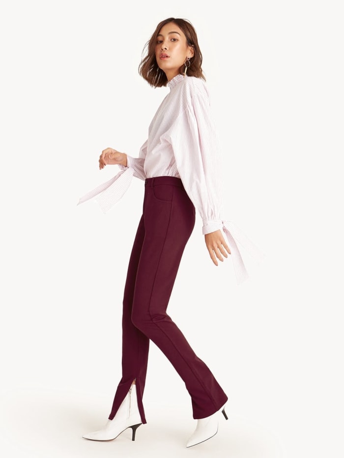Pomelo Zip Ankle High Waist Skinny Pants, $25, available here.