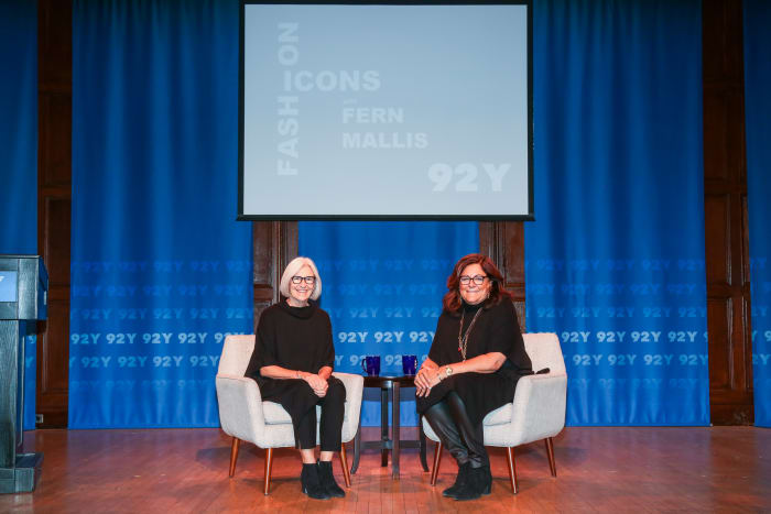 Eileen Fisher and Fern Mallis at the 92nd St.Y: Fashion Icons talk on Dec. 5. Photo: Laura Massa/Michael Priest Photography