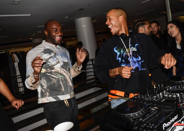 Virgil Abloh and Heron Preston at 'The Drop @ Barneys.' Photo: BFA for Barneys New York