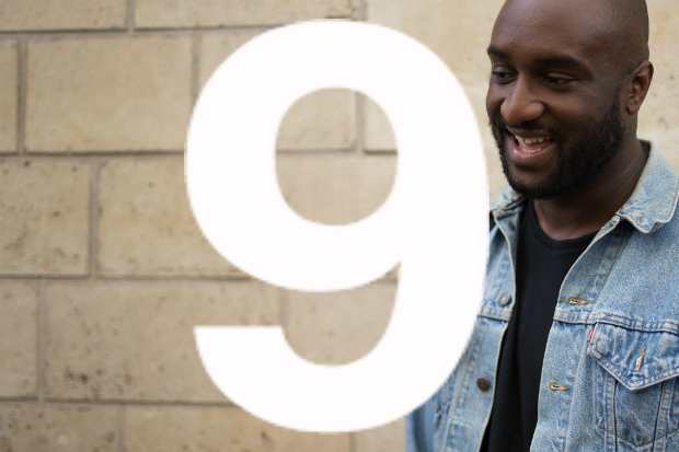 Virgil Abloh at Dior's Spring 2018 show during Paris Fashion Week. Photo: Matthew Sperzel/Getty Images