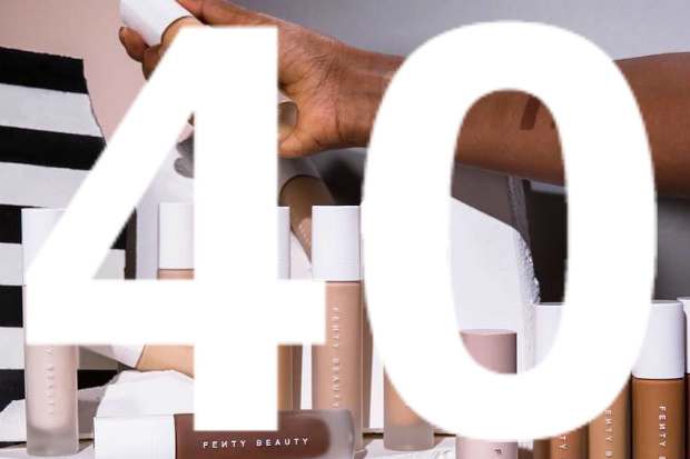 Shades from Fenty Beauty's Pro Filt'r foundation range. Photo: @fentybeauty/Instagram