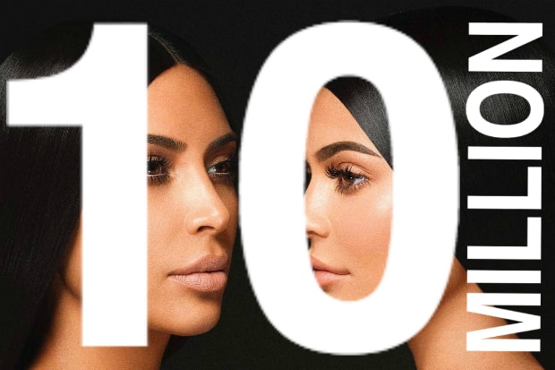 A campaign image for Kylie Cosmetics' KKW X Kylie collection. Photo: @kyliejenner/Instagram